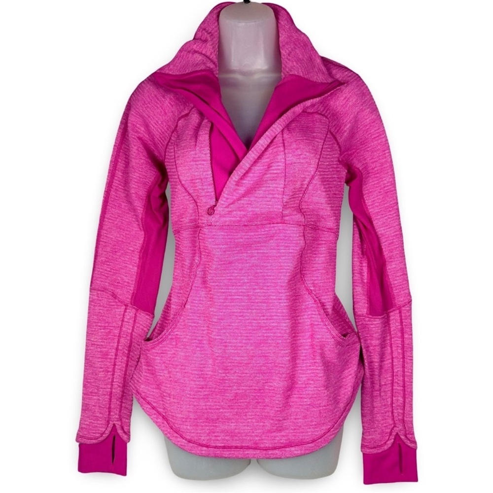 Lululemon Base Runner 1/2 Zip Raspberry Pullover - Picture 16 of 16